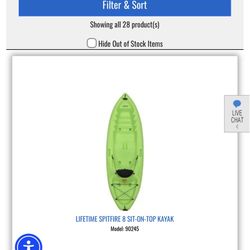 3 Lifetime Kyaks Sit On Top 