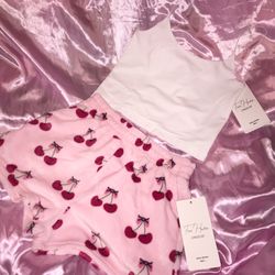 Cami And Cherry Shorts 2pc Set