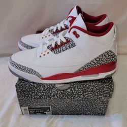 Jordan 3 Retro Cardinal Red Size 10.5