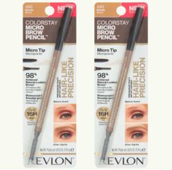 2 Pieces Of Revlon Colorstay Micro Brow Pencil - 0.003oz - Color Blonde