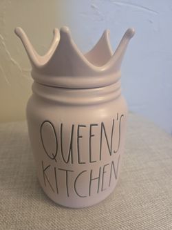 New Rae Dunn pink "Queens Kitchen" canister