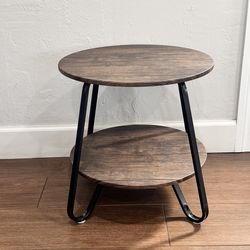 Round side table
