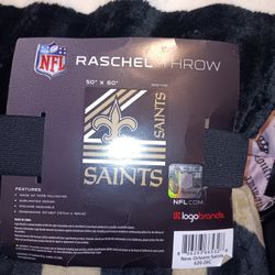 BRAND NEW  SAINTS BLANKET 
