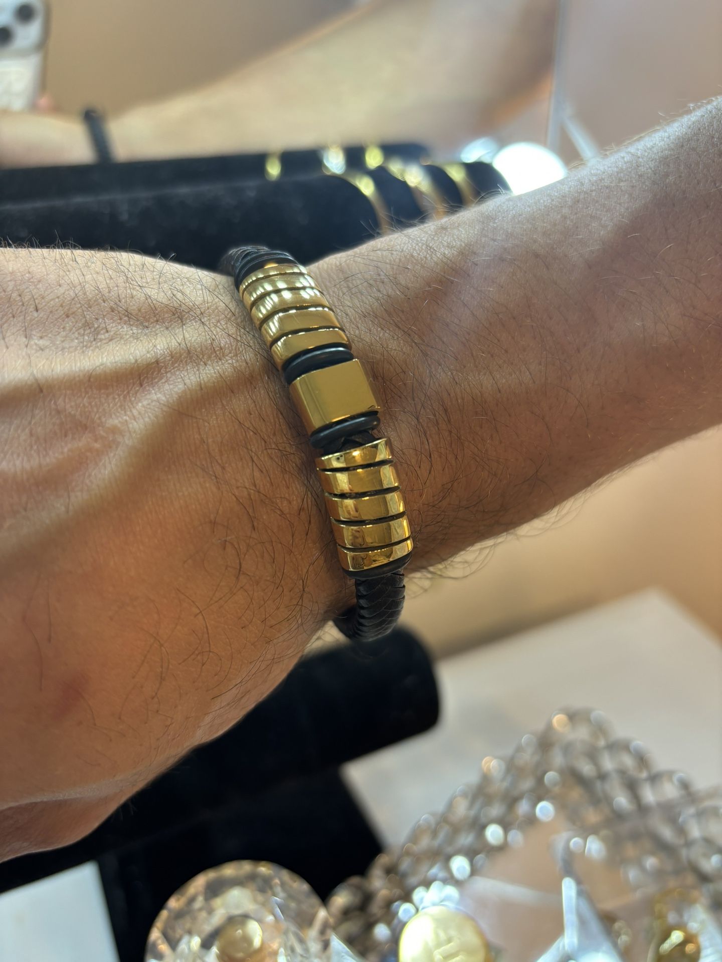Pulso Para Hombre Oro Laminado
