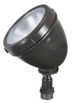 Commercial Electric 14-Watt Bronze Hardwired Integrated LED Metal Spot Landscape Flood Light, 1