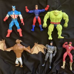 Vintage Marvel DC Action Figures