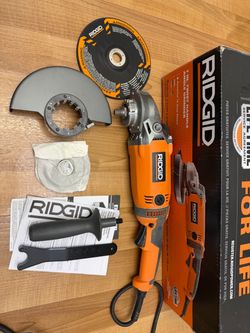 RIDGID 15 Amp Corded 7 in. Twist Handle Angle Grinder