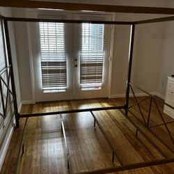 Gold Metal Frame Bed
