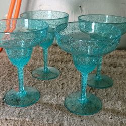 New Set Of 4 Margarita Cups 