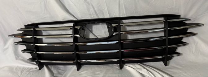 Grille for 2020-2022 Hyundai Sonata - Front Grille Black and Chrome Auto Part