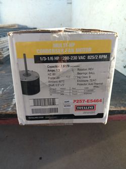TOTALINE P257-E5464 MUTI HP 1075RPM 208/230 MOTOR, NEW IN BOX