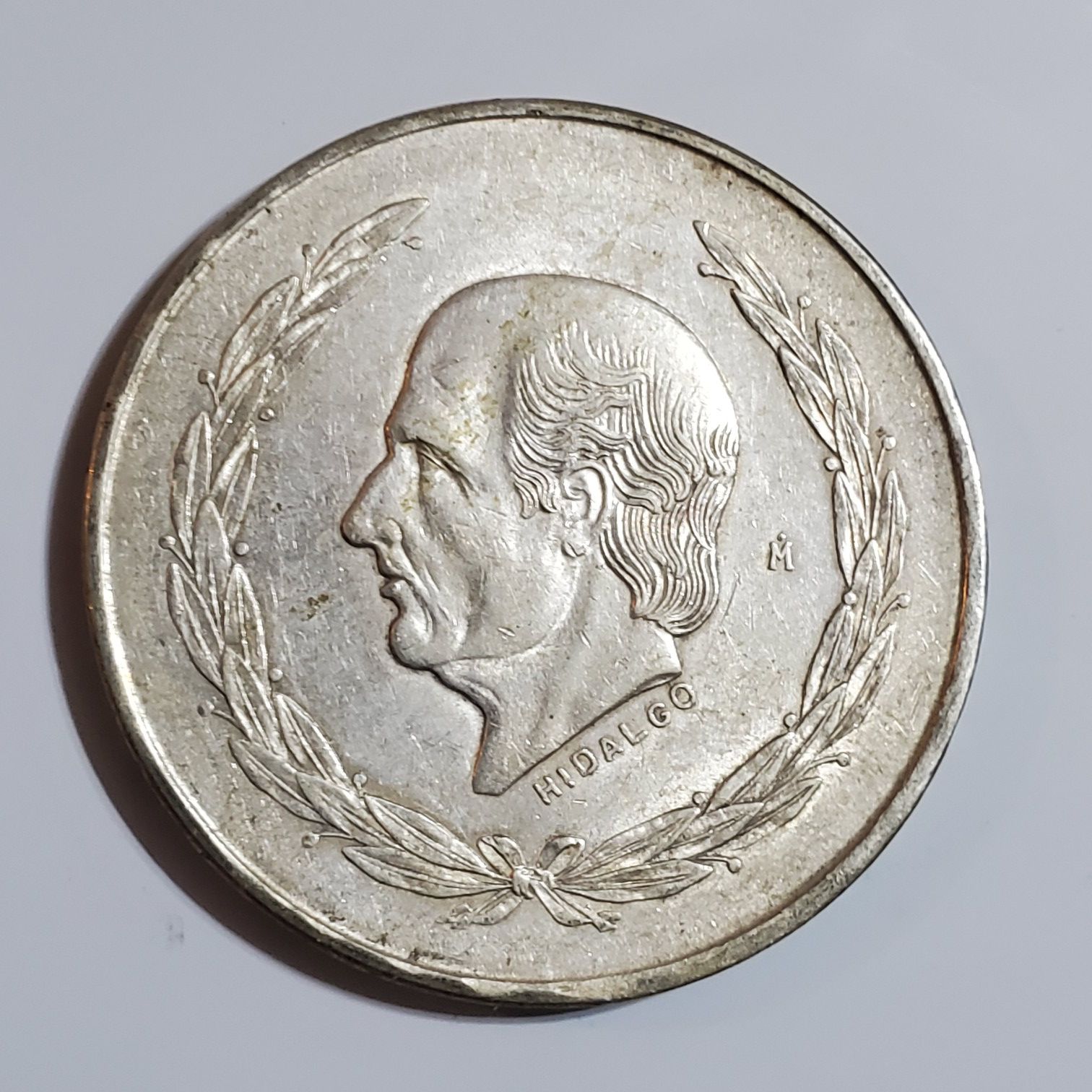 Large Silver Coin 5 Peso Mexico