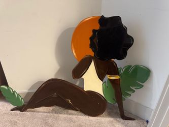 Hand painted wood art