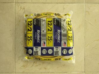 New Romex Indoor Wire 12/2 with Ground 600 Volts 23 ft