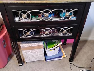 Dark Brown Chest/Table