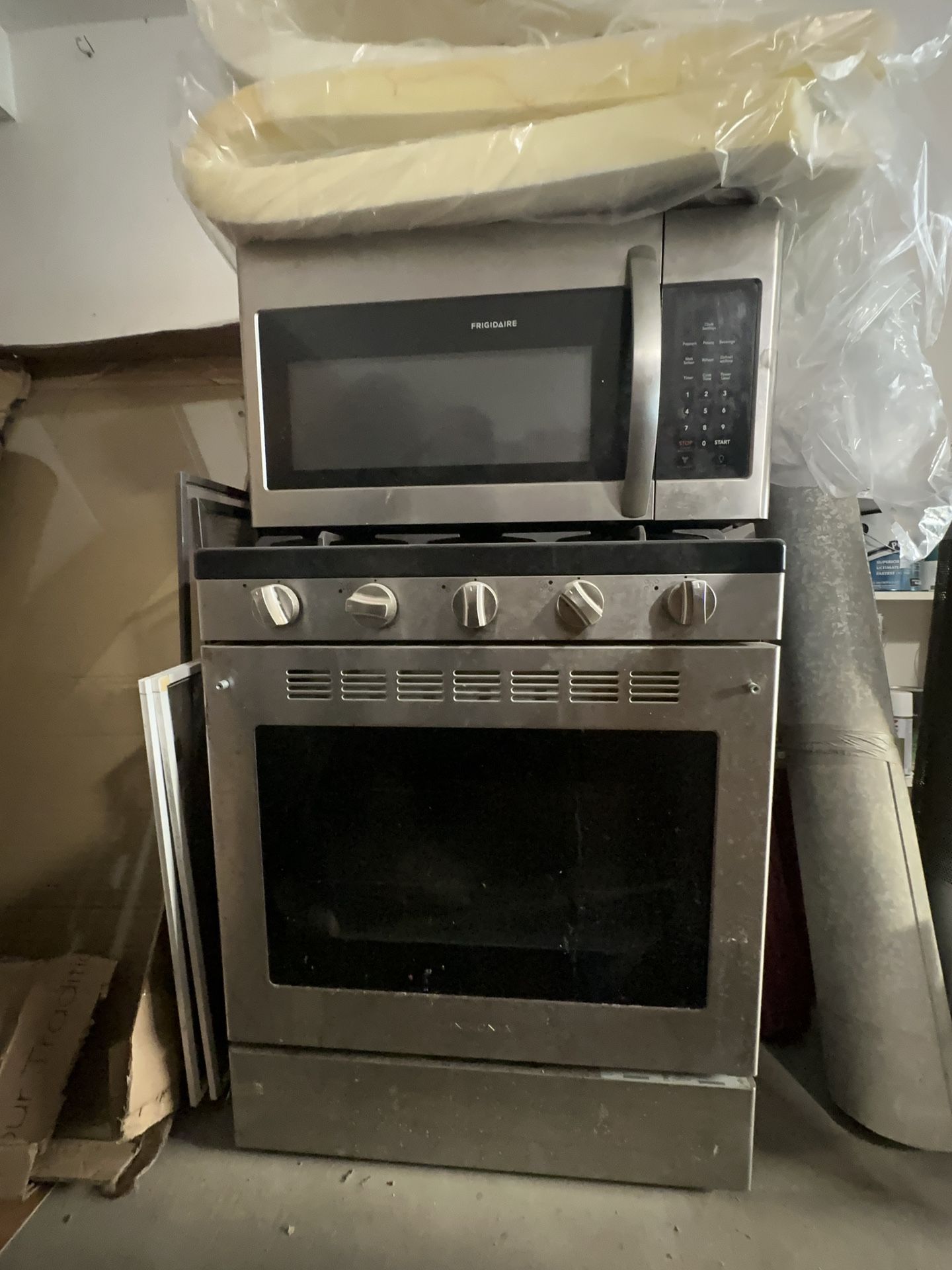 Gas Stove and microwave