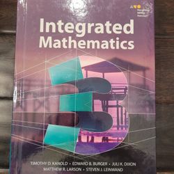 Integrated Math 3 Textbook AND Intervention Book