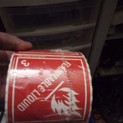 Flammable Liquid Stickers