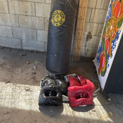 Heavy Bag And 2A era Of Gloves And Head Gear