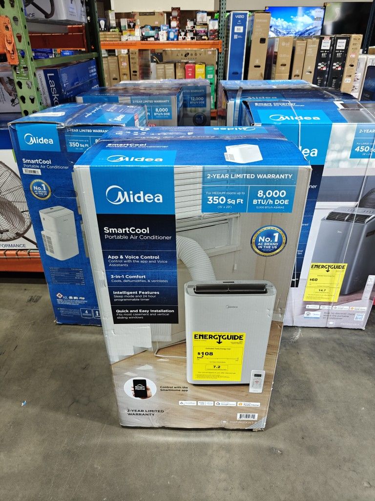 Midea 8,000 DOE SmartCool Portable AC