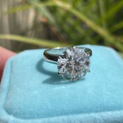 4.97 G Vs1 Triple Excellent Tiffany Style Solitaire 