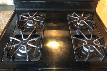 Black Cast Iron Grates for Stove Top (Set of 4)