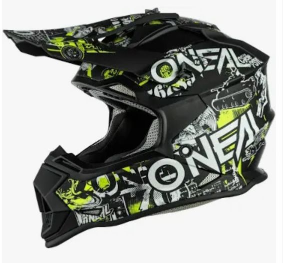 O’Neill 2 Series youth helmet - attack black, neon, yellow