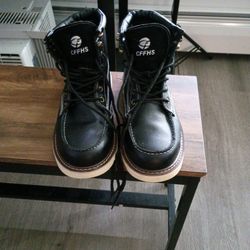 Steel Toe Black Boots