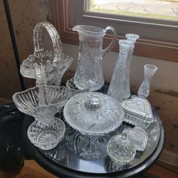 Vintage Cut Glass Assortment 