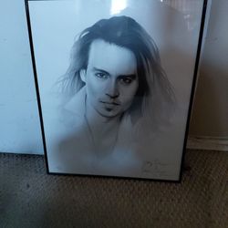 Johnny Depp Charcoal Drawing