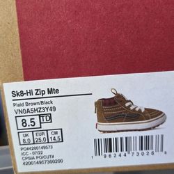 all terrain Vans Toddler size 8.5 