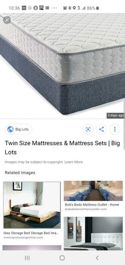 Bob's twin mattress n boxspring