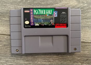 PGA Tour Golf Super Nintendo SNES Authentic Vintage Game