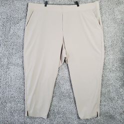 Athleta Brooklyn Joggers Womens Size 26 Beige Pants Travel Lounge Minimalist
