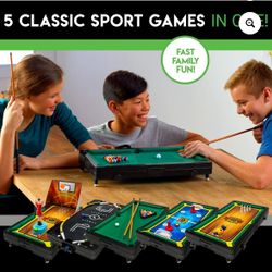 5 In 1 Tabletop Game Set