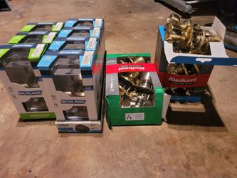 Schlage F10 V GEO 609 Georgian Doorknobs.