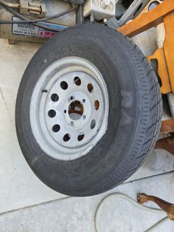 Boat 5 Lug 14" New Spare Tire Boat Wheel