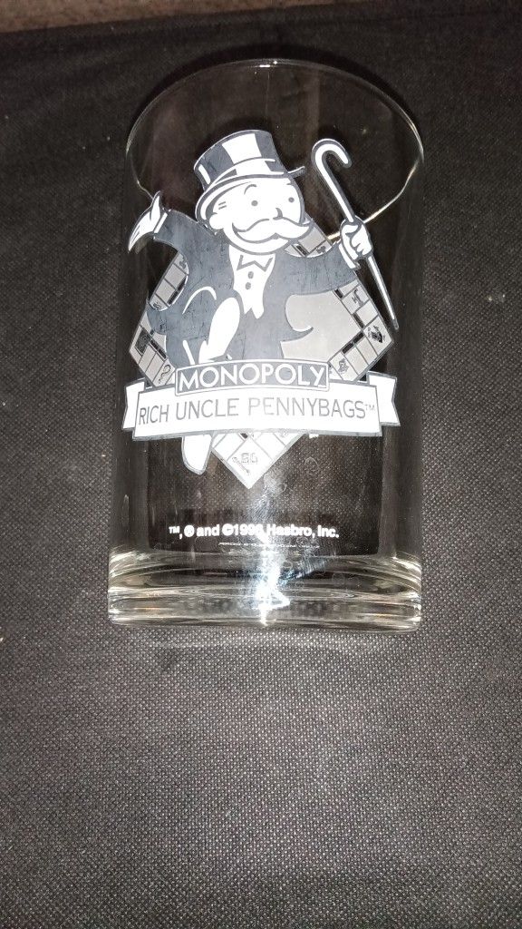 1996 Monopoly Glass Cup