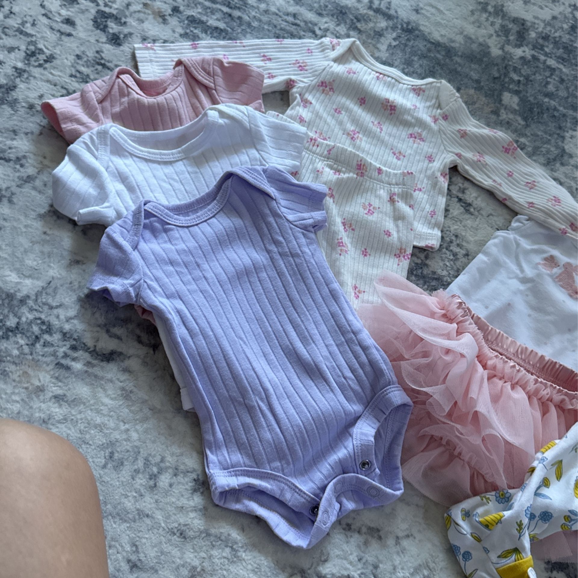 Babies Clothes From NB To 3m +. Many More Not In Picture, A Small Box. 