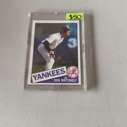 DON MATTINGLY BASEBALL CARD