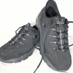 Sketchers Slip Ins D-lite Classic Remix Size 8 Black 