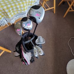 Child's Golf Clubs and Golf Bag