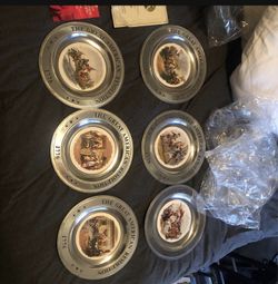 1776 Bicentennial Plate Collection (6 Plates)