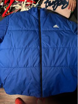 Blue adidas puffer  jacket