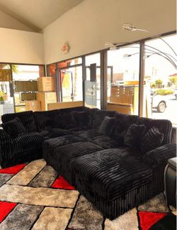 🛋️NEW!! Corduroy Sleeper Sectional Sofa STILL IN BOX 📦