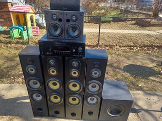 SONY STR-DG720 7.1 CHANNELS HDMI AV RECEIVER SYSTEM WITH DAYTON SUB-100 POWERED SUBWOOFER $1000 FINAL PRICE READ DESCRIPTION AND SEE ALL PICTURES