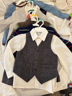 Boys Dress Shirt/suit/pajas/sweater “8 Items”