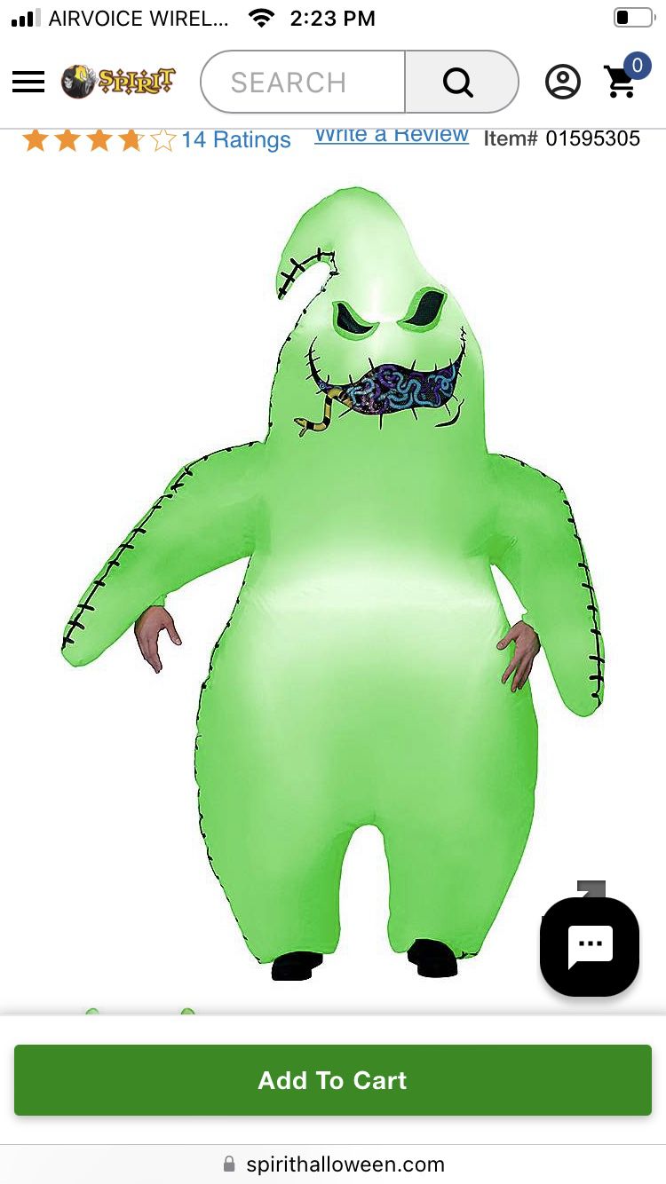 Oogie Boogie Inflatable Halloween Costume 