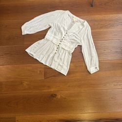 Anthropologie Maeve Meadow Botton Down Blouse