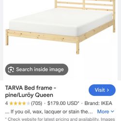 Queen Bed With Memory Foam Mattress